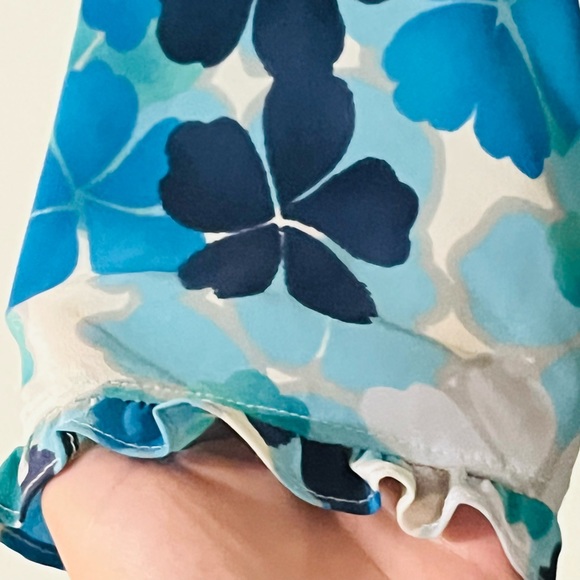 Vintage Newport News MIDI Dress 3/4 Sleeve 1970s Flower Power - Picture 13 of 15